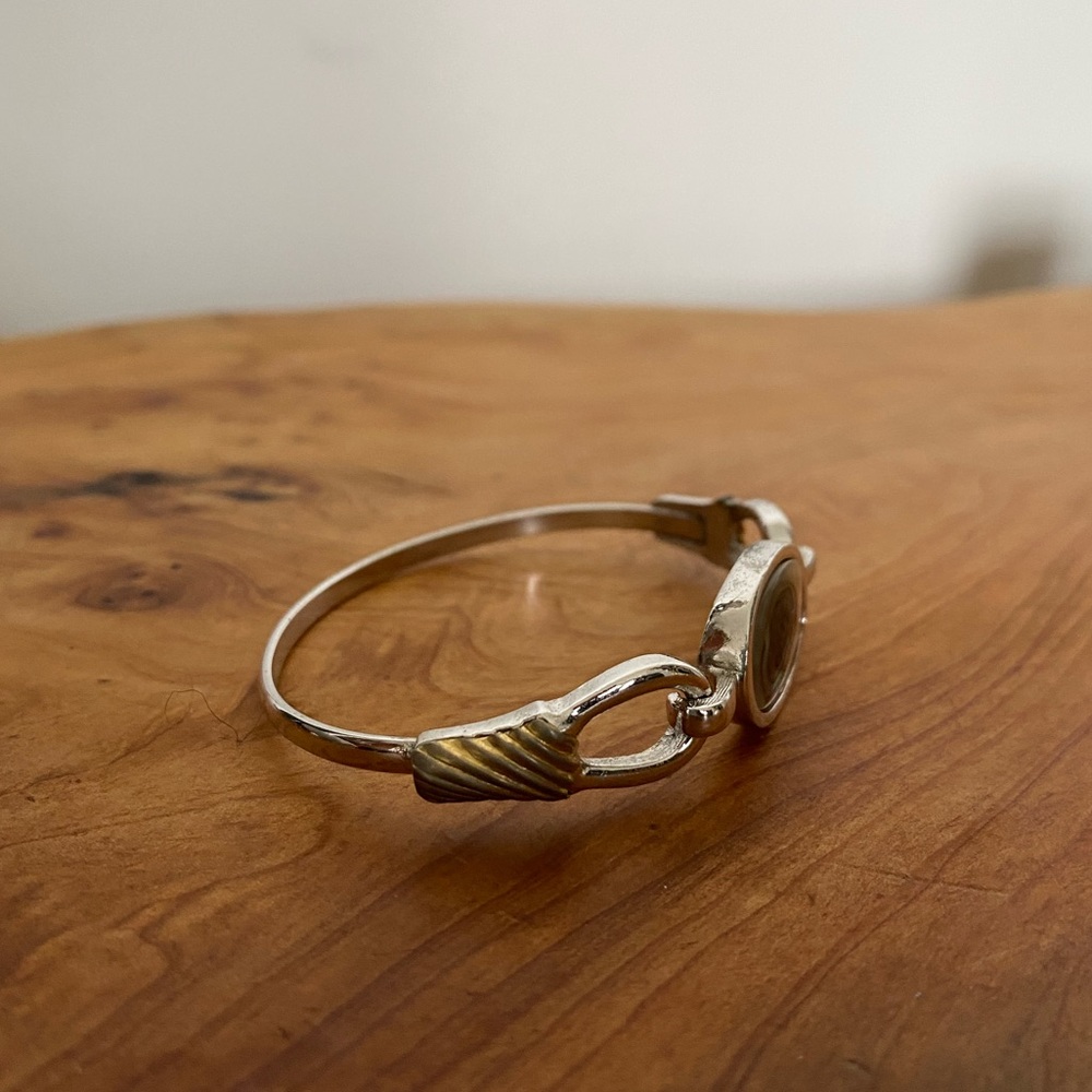 Avon Abalone Shell Bangle Bracelet - image 5